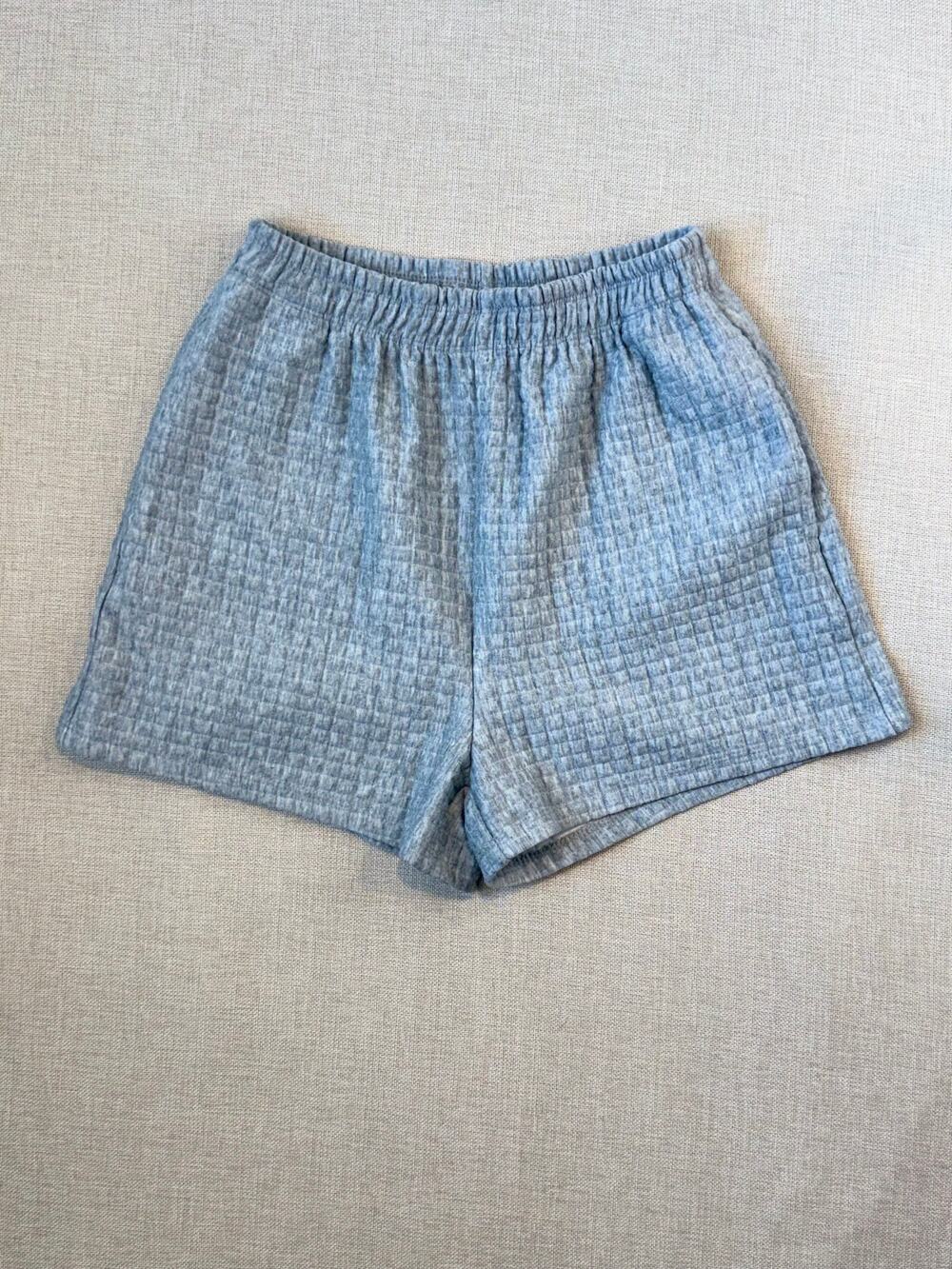 Princess Polly Waffle Knit Shorts Size 4 High Waist Textured